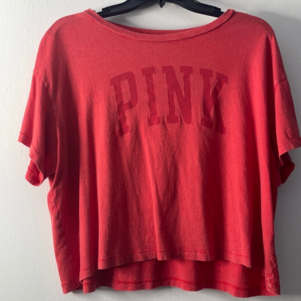PINK cropped shirt